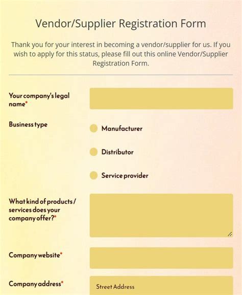 archirodon vendor registration.